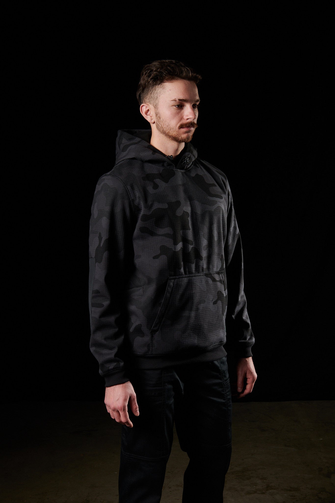 On body front angle of the WF◆1 Black Camo
