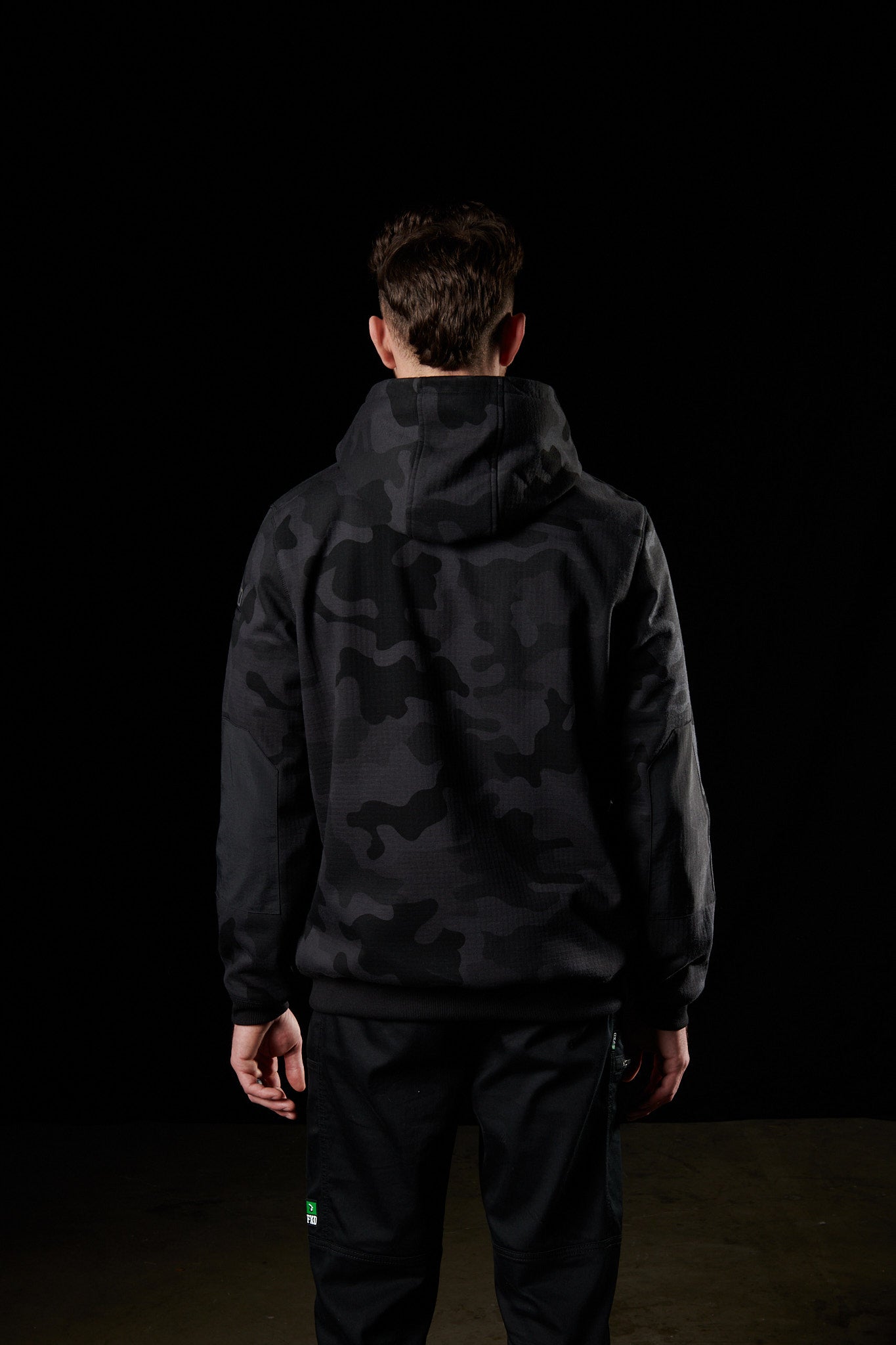On body back of the WF◆1 Black Camo