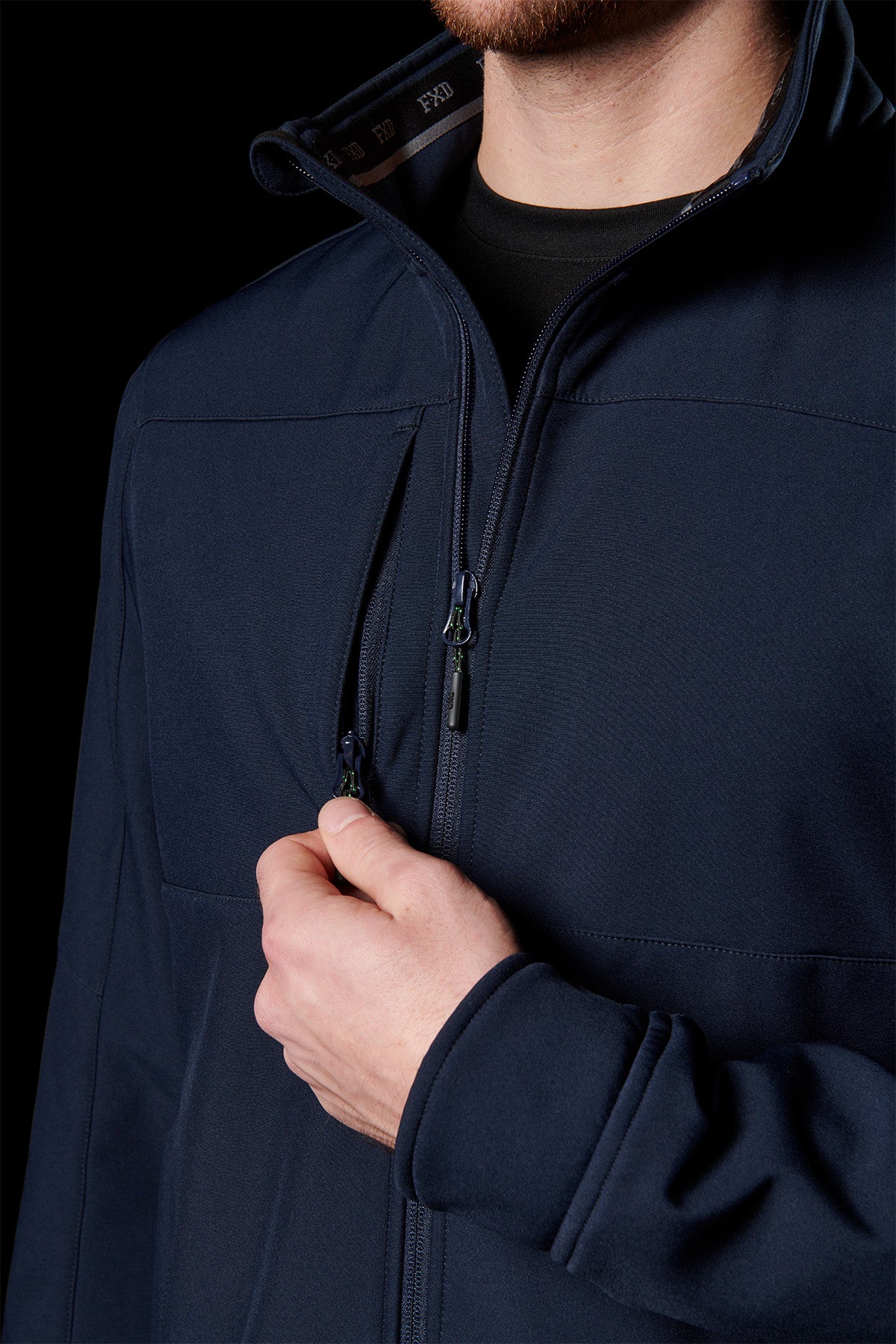 Front chest pocket detailing of the WO-3 Navy
